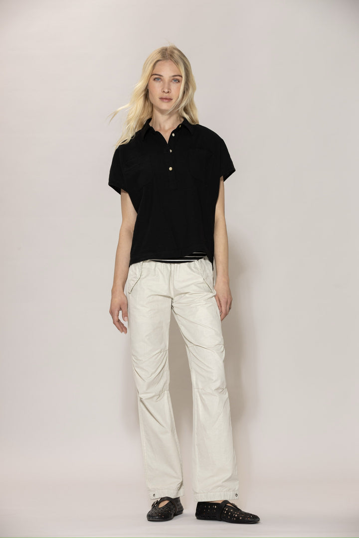 Lisbeth short linen Shirt - Black