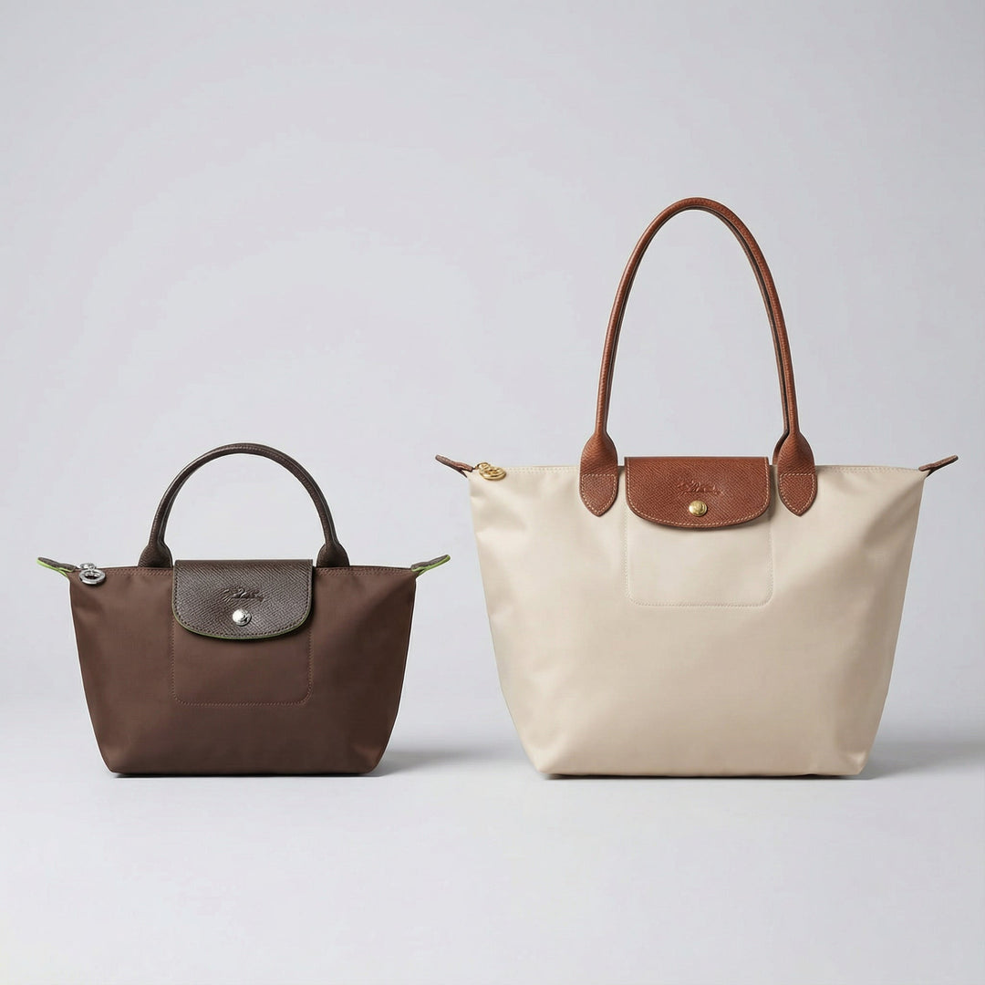 Longchamp Le Pliage -pussukka kahvalla
