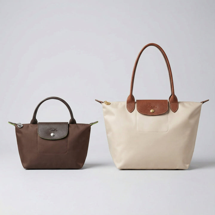 Longchamp Le Pliage -pussukka kahvalla