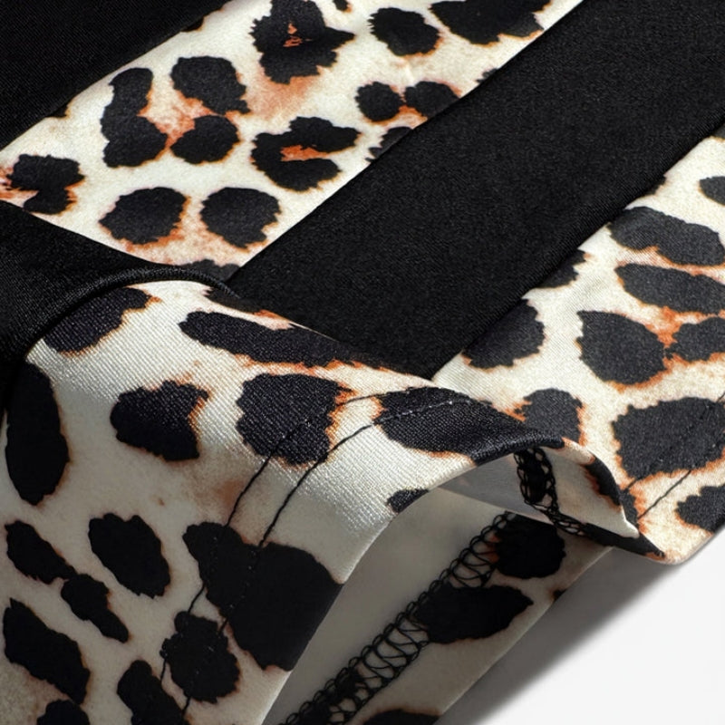 Vintage Leopardikuvioinen Mekko
