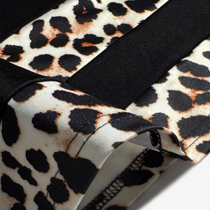 Vintage Leopardikuvioinen Mekko