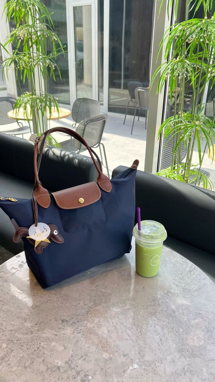 Longchamp Le Pliage – suuri ostoslaukku, Teräksenharmaa