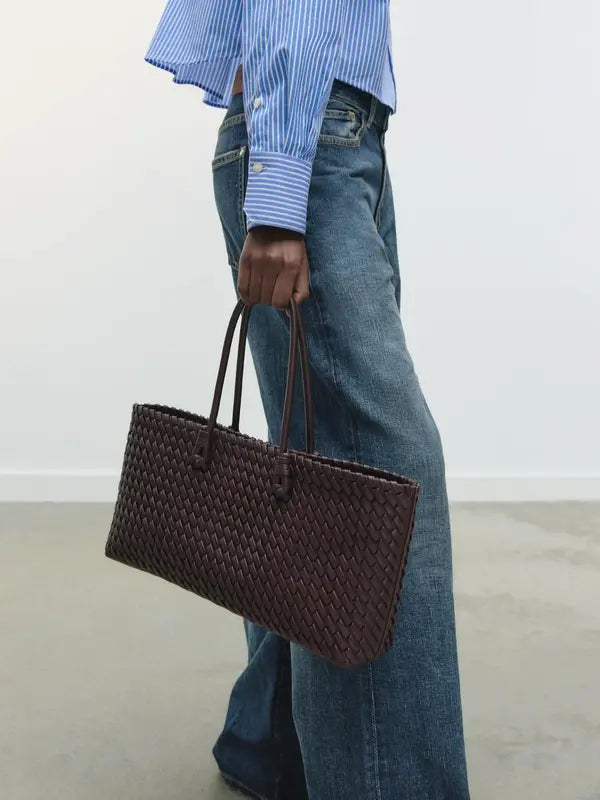 LINDSAY™ – elegantti punottu ostoslaukku arkeen