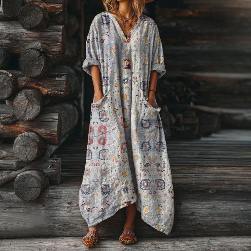 【Pitkähihainen】 Rento Vintage Mekko