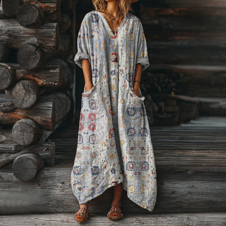 【Pitkähihainen】 Rento Vintage Mekko