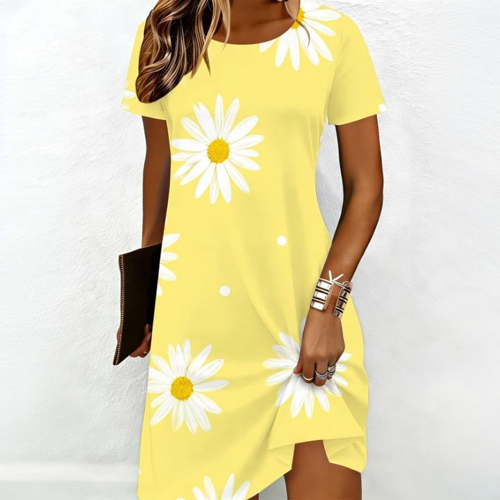 Vintage Kukkakuvioinen Mekko