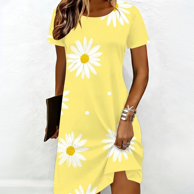 Vintage Kukkakuvioinen Mekko
