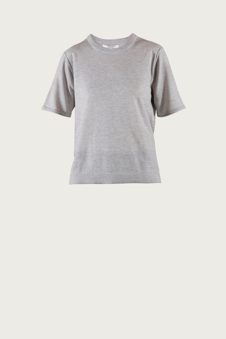 Fryd Light Merino Tee - Silvergrey Melange