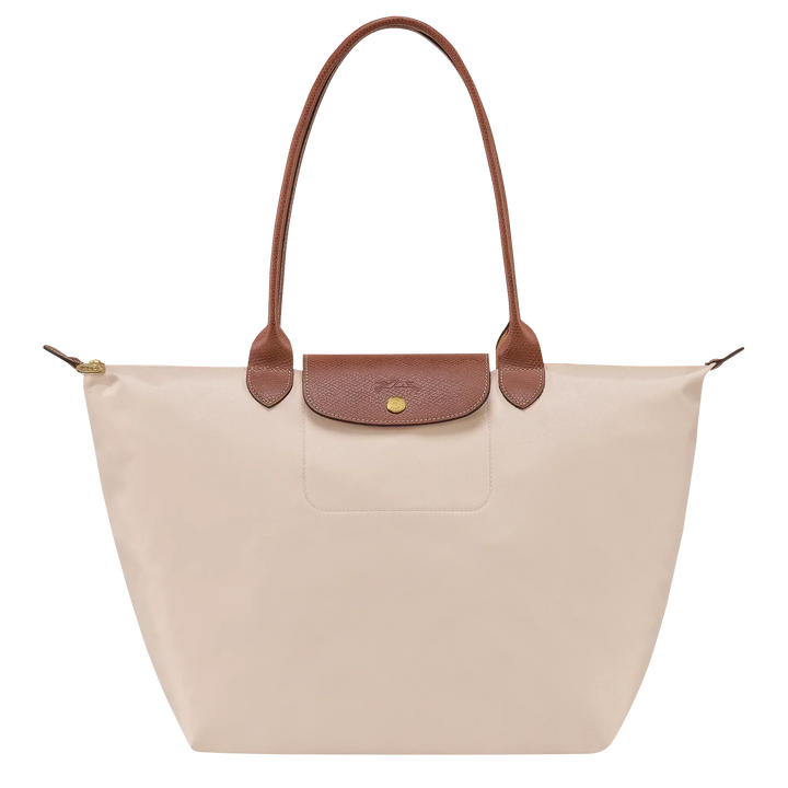 Longchamp Le Pliage – suuri ostoslaukku, Paperinvalkoinen