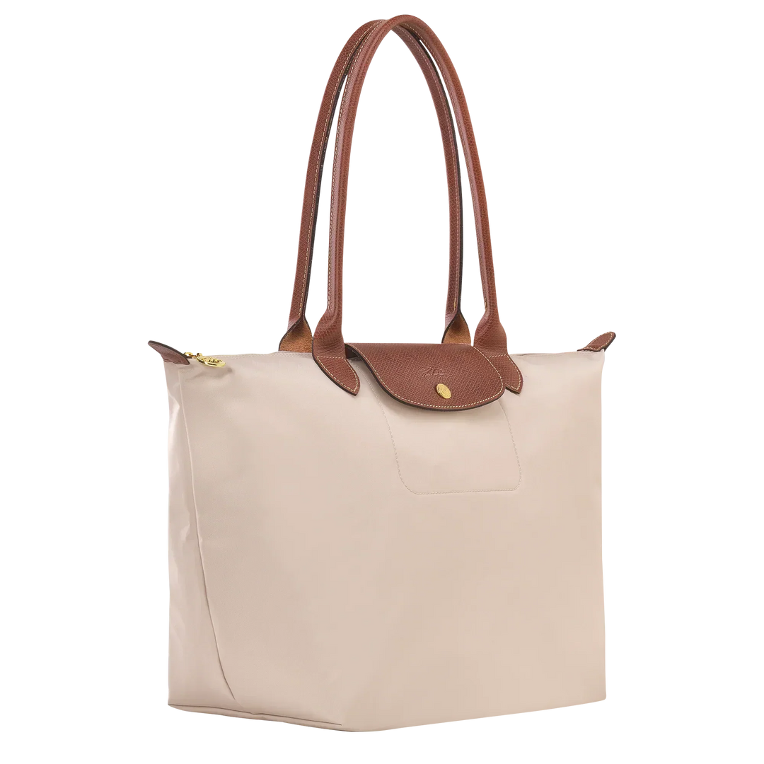 Longchamp Le Pliage – suuri ostoslaukku, Paperinvalkoinen