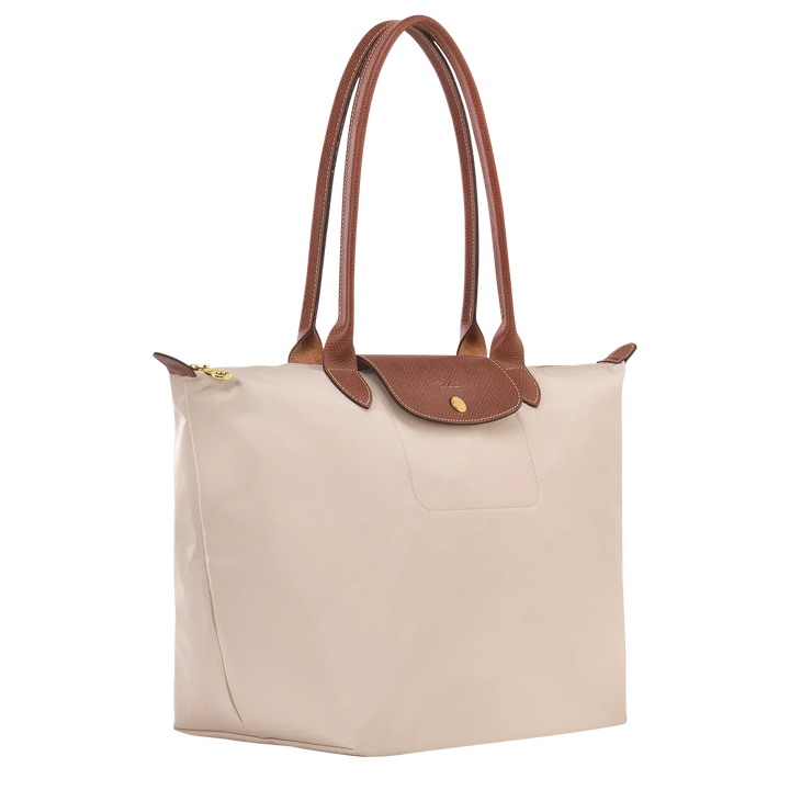 Longchamp Le Pliage – suuri ostoslaukku, Paperinvalkoinen
