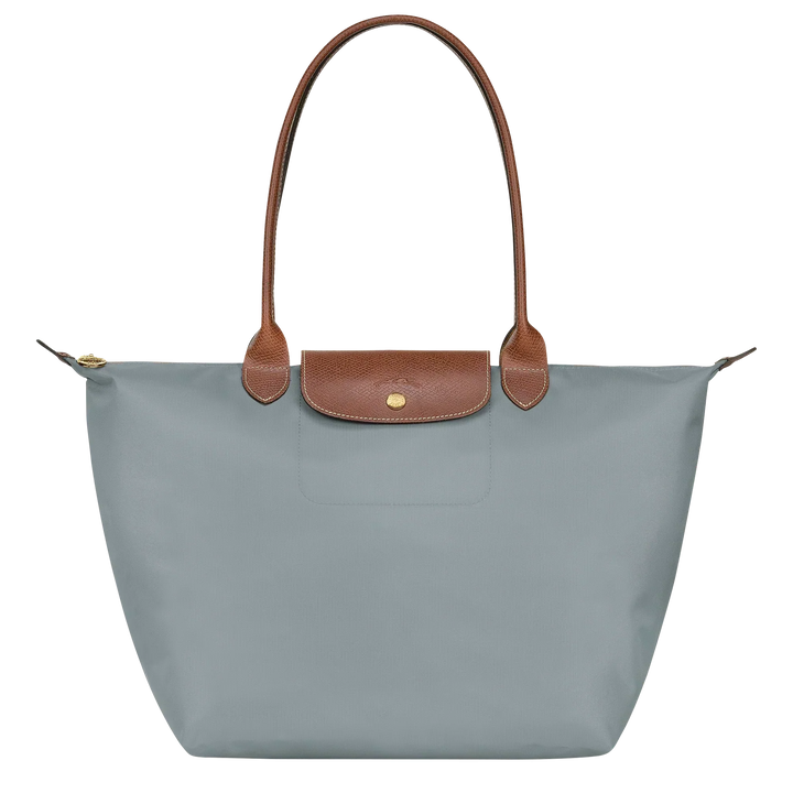 Longchamp Le Pliage – suuri ostoslaukku, Teräksenharmaa