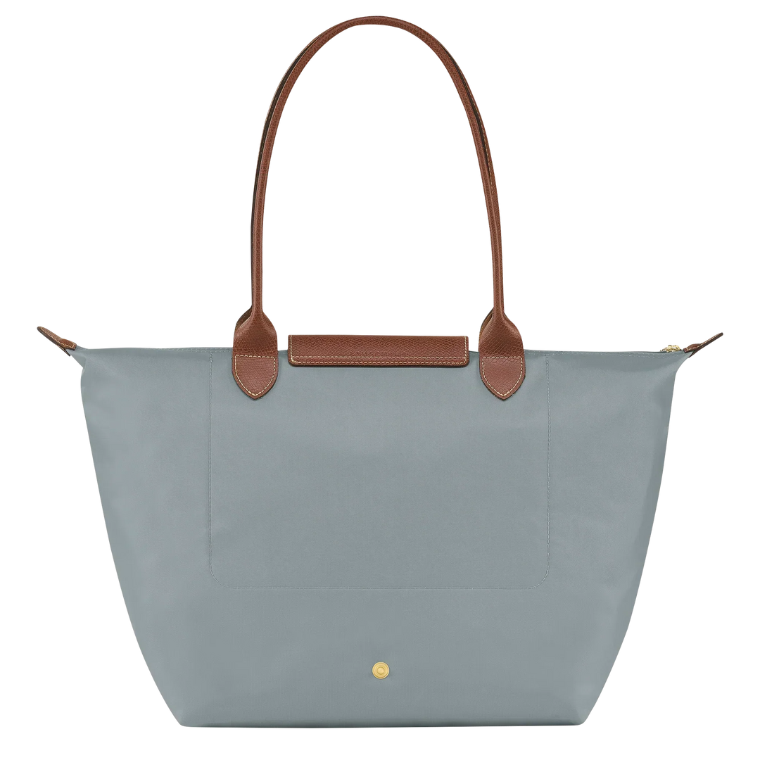 Longchamp Le Pliage – suuri ostoslaukku, Teräksenharmaa
