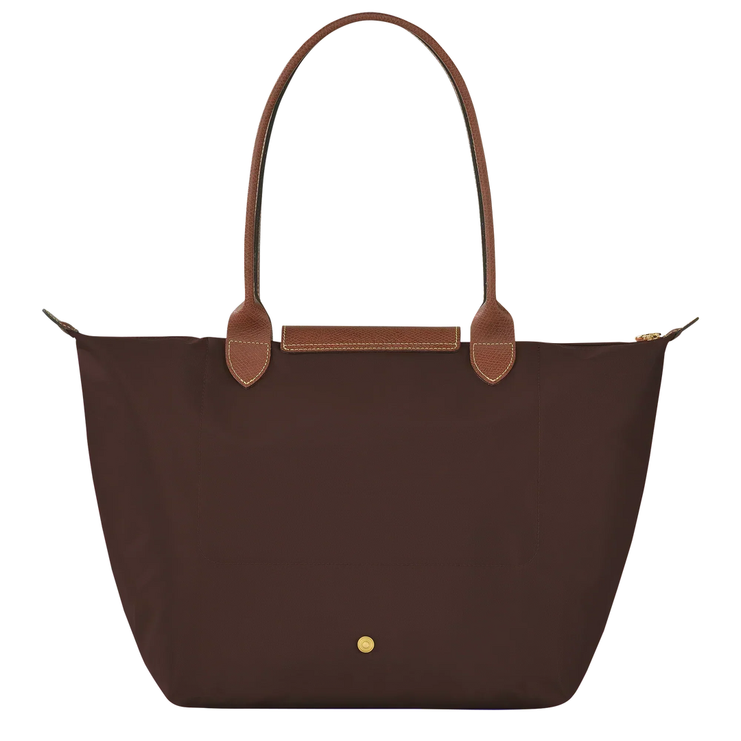 Longchamp Le Pliage – suuri ostoslaukku, Eebeninmusta