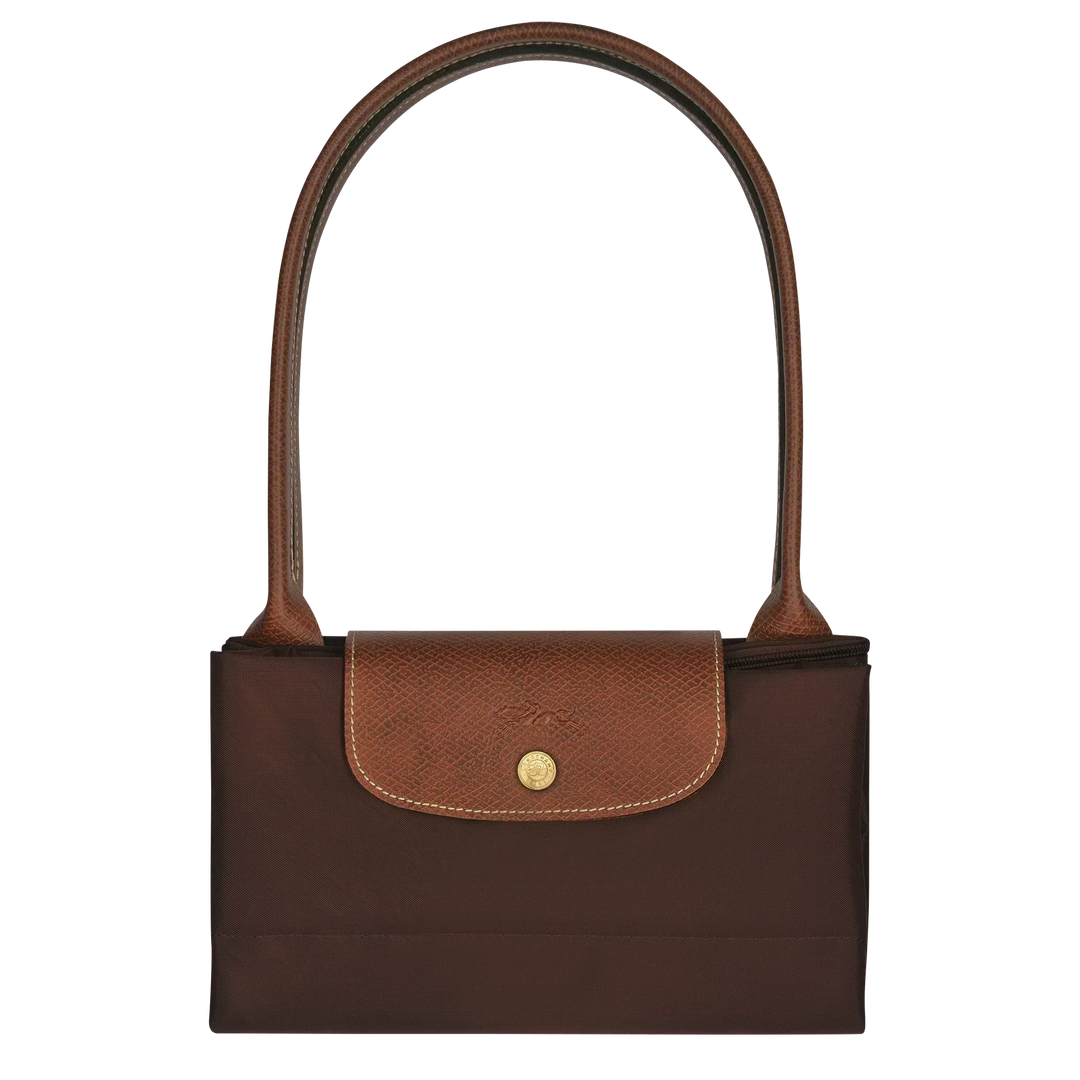 Longchamp Le Pliage – suuri ostoslaukku, Eebeninmusta