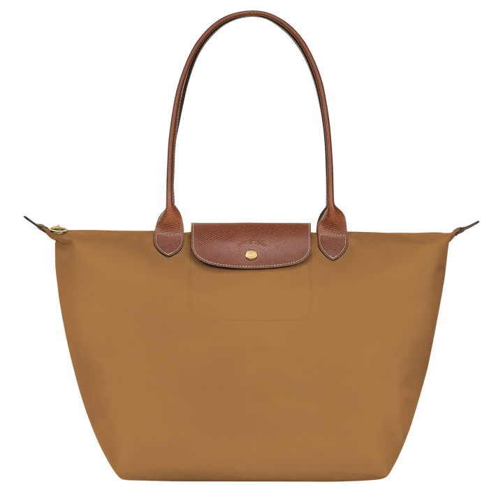 Longchamp Le Pliage – suuri ostoslaukku, Vaaleanruskea
