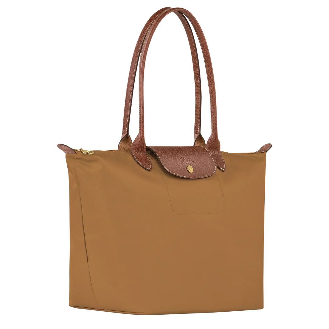 Longchamp Le Pliage – suuri ostoslaukku, Vaaleanruskea