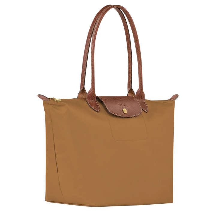 Longchamp Le Pliage – suuri ostoslaukku, Vaaleanruskea