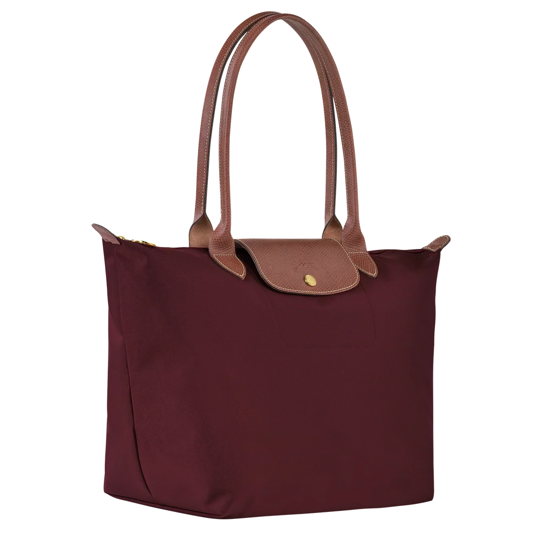 Longchamp Le Pliage – suuri ostoslaukku, Viininpunainen