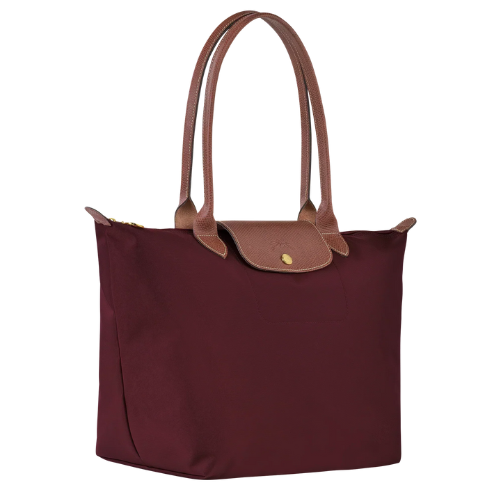 Longchamp Le Pliage – suuri ostoslaukku, Viininpunainen