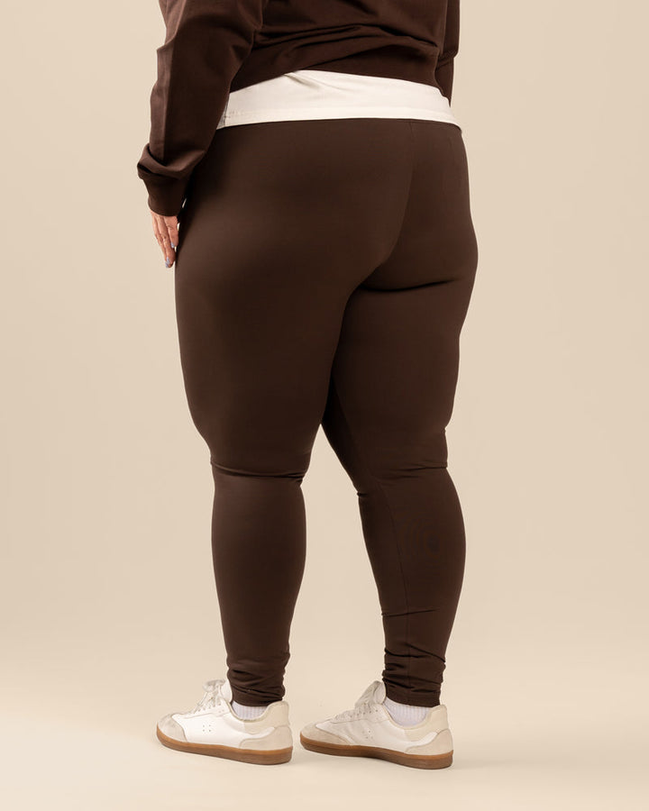 Leggingsit, tummanruskea