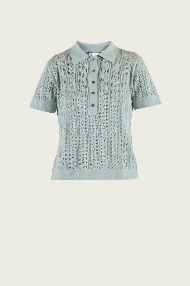 Lina Polo Knit - Aqua