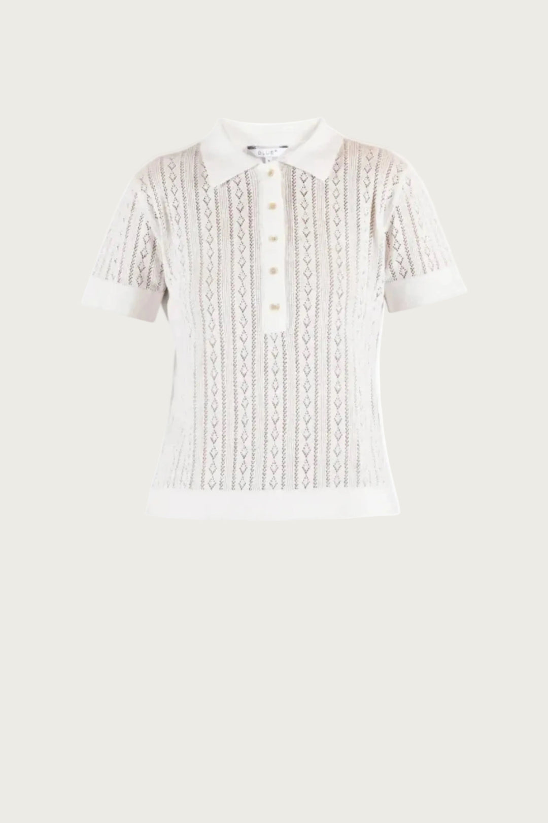Lina Polo Knit - White