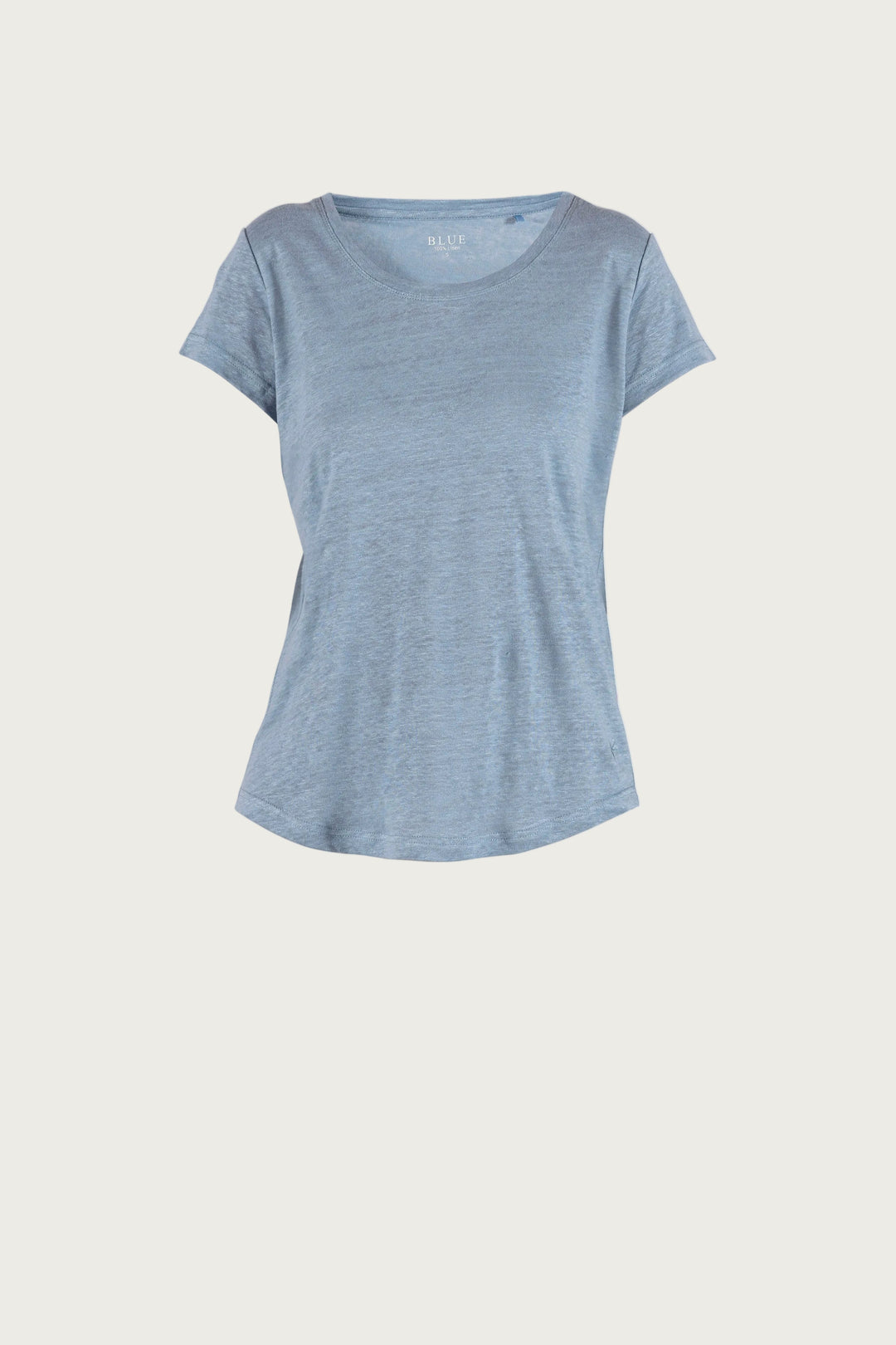 Lotta linen Tee - Dark Skyblue