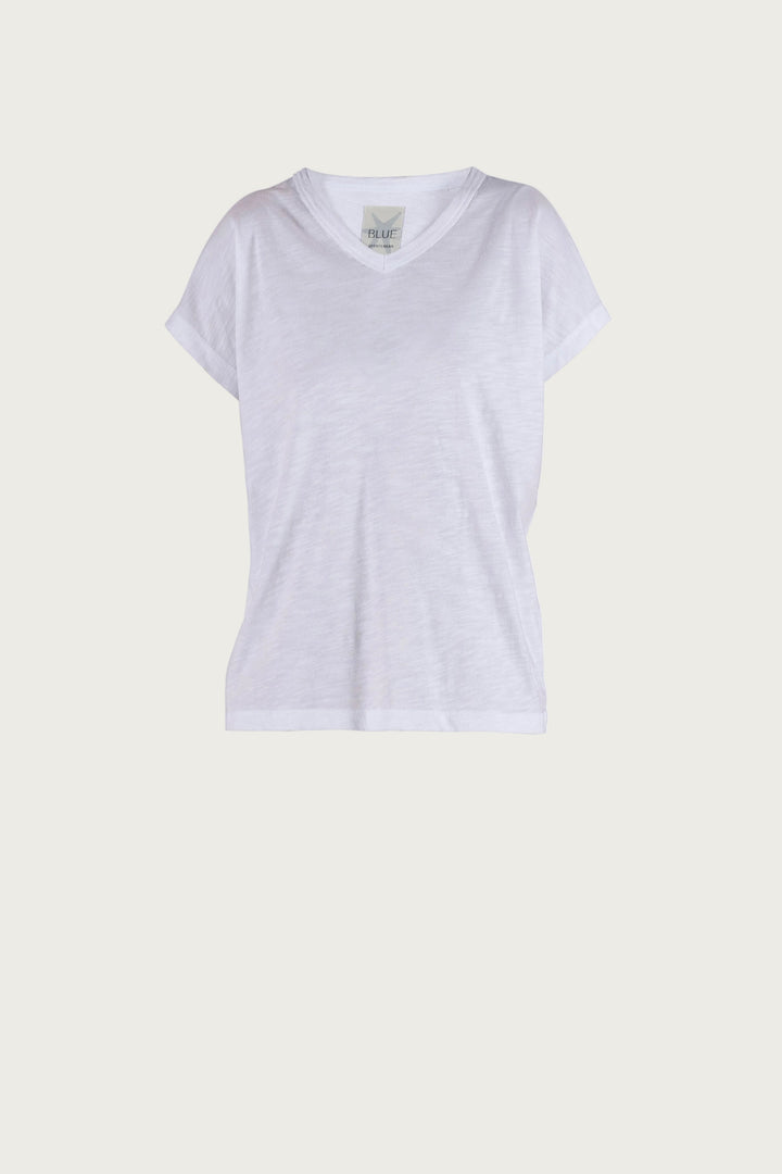 Lydia Flamé Tee - White
