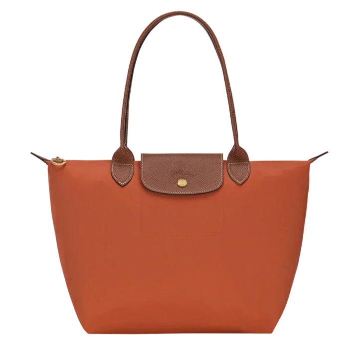 Longchamp Le Pliage – suuri ostoslaukku, Tiilenpunainen