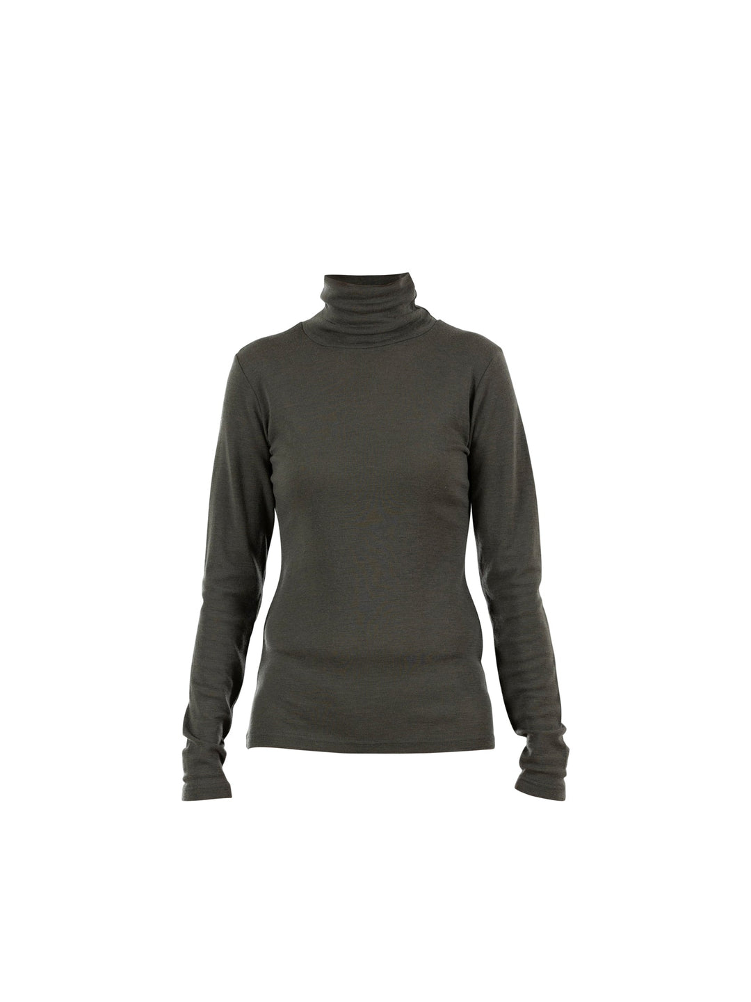 Regina thin turtleneck merino Knit - Hunter Green