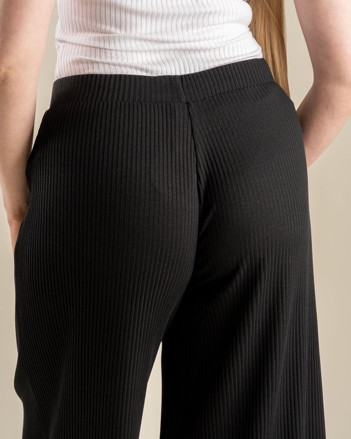 Ribbi Culottes Pitkä, Musta