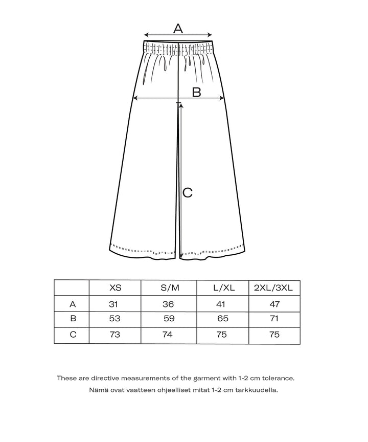 Velour Rib Housut, Dark Sea