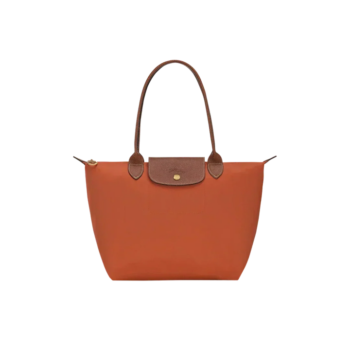 Longchamp Le Pliage – suuri ostoslaukku, Tiilenpunainen