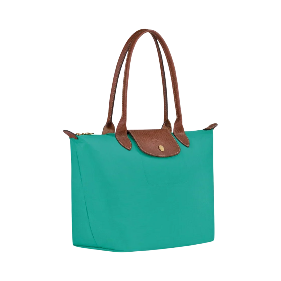 Longchamp Le Pliage – suuri ostoslaukku, Turkoosi