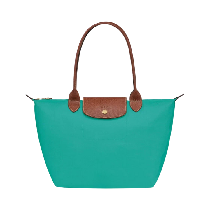 Longchamp Le Pliage – suuri ostoslaukku, Turkoosi