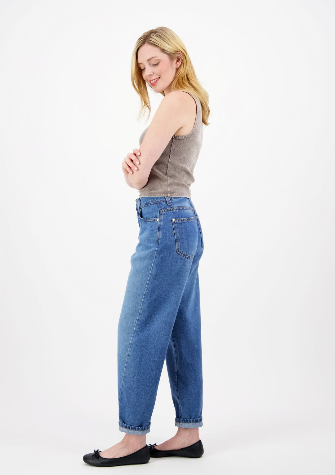 AMY 2437 Loose fit Barrel leg