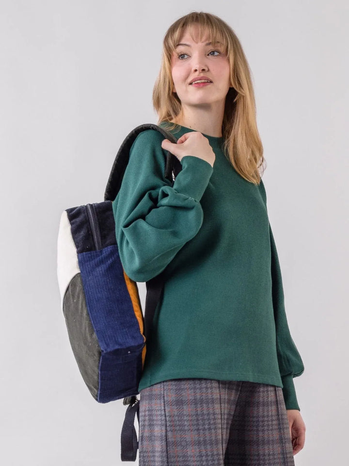 SUMU reppu, patched corduroy